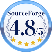 SourceForge：4.8 / 5、5つ星